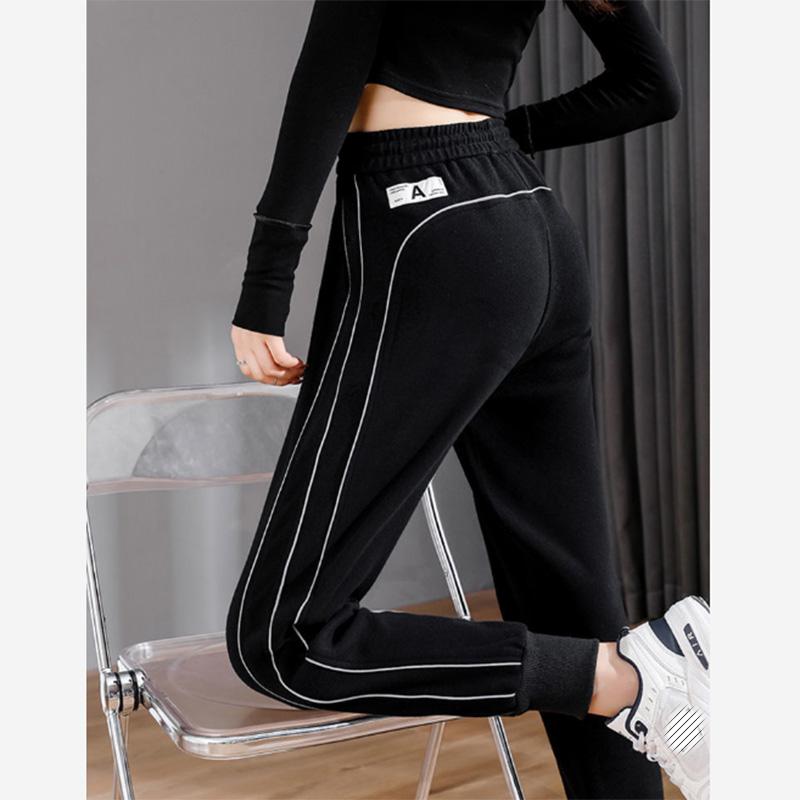 Solid Color Sports Pants Women's Loose Beam Feet Casual Harem Pants Thickened Guard Pants Ins Tide