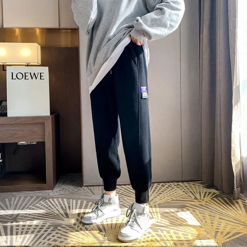 Women's Loose Bungee Sports Pants Grey Sweatpants Ladies Jogging Pants Cargo Pants Women Hippie Clothes Trousers Black Striped Pants