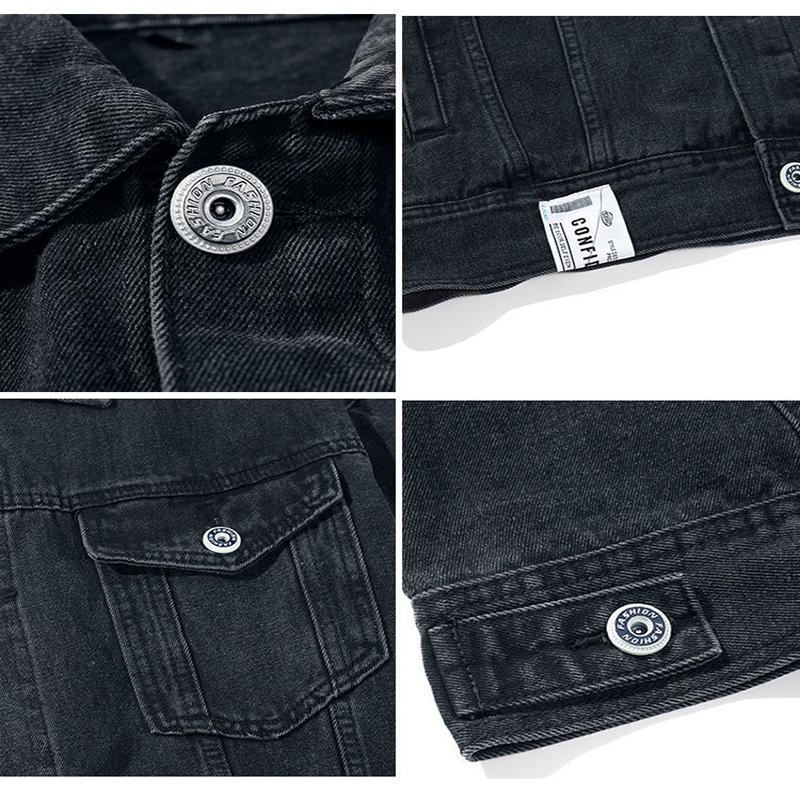 Youth's Comfortable Japanese Wind Denim Jacket Spring and Autumn Casual Jacket Unisex Jacket