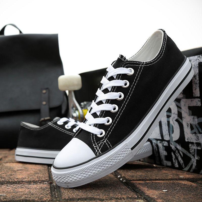 Men's Shoes Canvas Shoes Couple Canvas Shoes Men's Men's Cloth Shoes Board Shoes Low To White Shoes