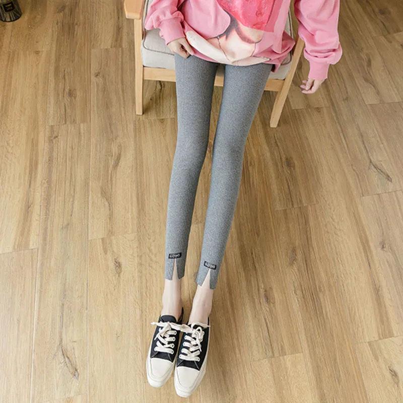 Women's Outer Wear Leggings Spring and Autumn High-waisted Slim Nine-point Pants Student Thin Pencil Pants Slim Trousers
