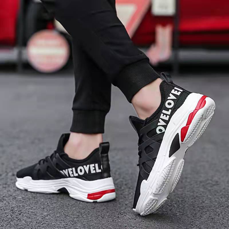 Men's Running Shoes Fashion Comfortable Breathable Wear-resistant Non-slip Lightweight Casual Shoes