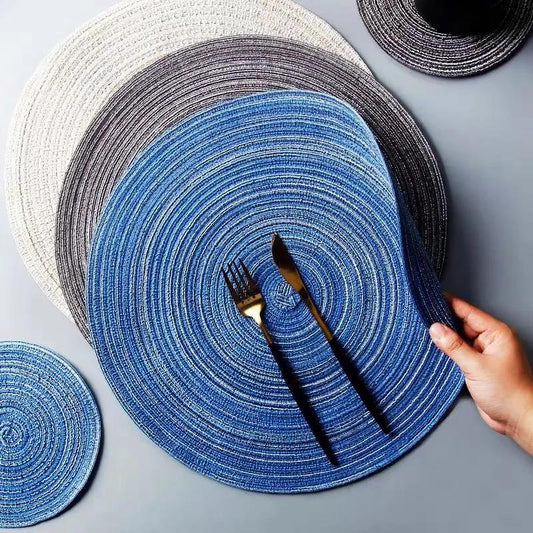 4pcs Nordic Table Insulation Mat Anti-scalding Mat Home Table Mat Table Cloth Mat