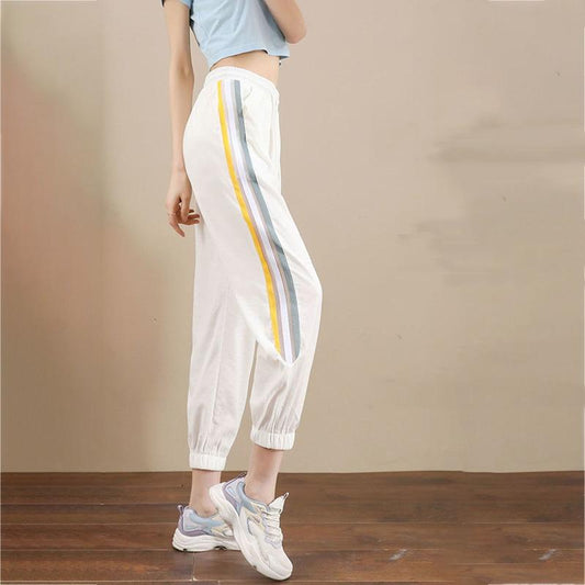 WTEMPO Casual Active Pants Women Elastic Waist Joggers Sport Long Sweatpants Loose Casual Baggy Trousers
