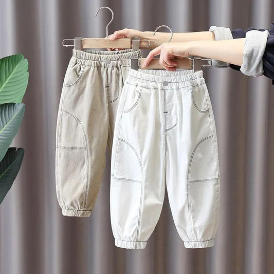 Children's Pants Spring and Autumn Children's Clothing Boys and Girls Overalls Casual Pants Korean Loose Trousers