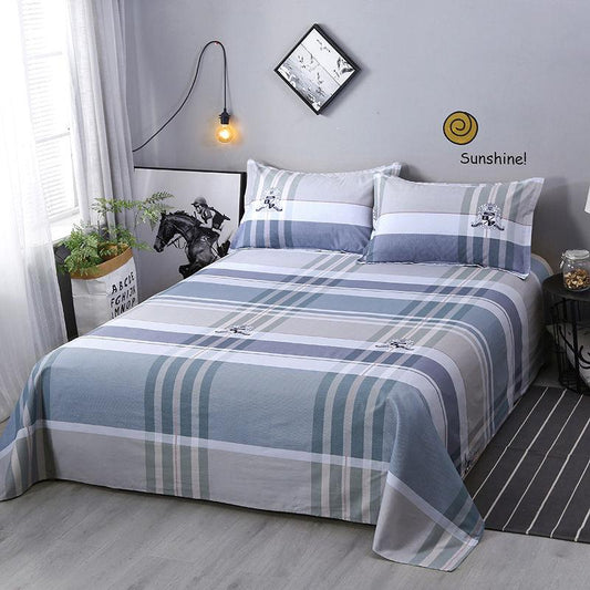 Three-piece Bedding Set Thick Cotton Sheets Cotton Twill Sheets Pillowcases Cotton Fabrics Warm and Breathable Sweat-absorbing Exquisite and Simple