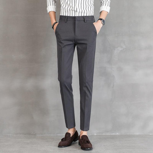 Casual Pants Men's Summer Thin Small Trousers Business Stretch Trousers