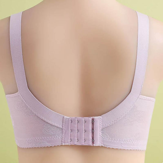 Large Size Thin Underwear Gathering Type Anti-sagging Anti-glare Collection Auxiliary Breast No Steel Ring Comfortable Bra Breathable Bra