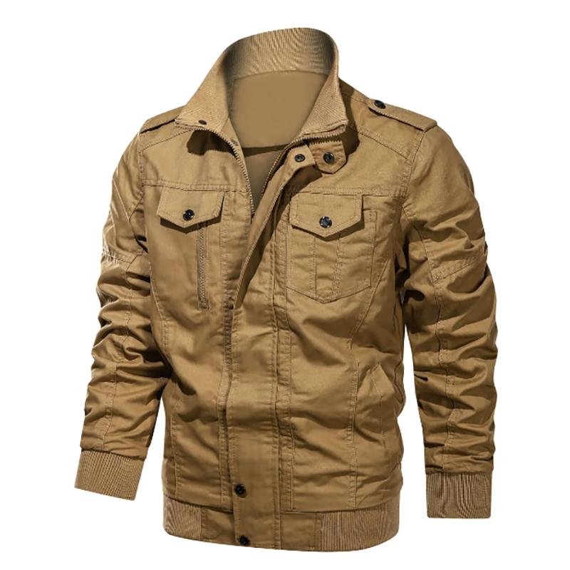 Men's Jacket Cotton Uniform Army Tooling Jacket Casual Large Size Jacket Plus Velvet Padded Jackets