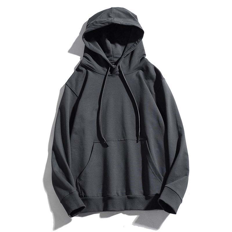 Men's Solid Color Hoodie Pullover Spring and Autumn New Trend of Outdoor Casual Coat