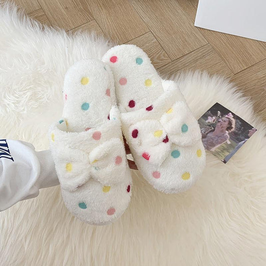 Autumn and Winter Pure Cotton Slippers Indoor Non-slip Soft-soled Shoes Warm Simple Plush Cotton Shoes