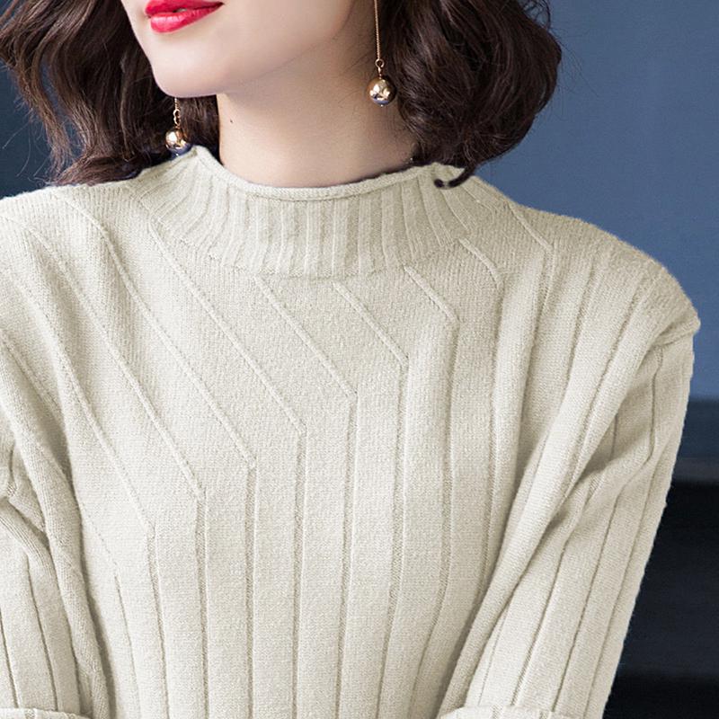 Women Sweater High Elastic Turtleneck 2019 Fall Winter Sweater Women Slim Bottoming Knitted Pullover
