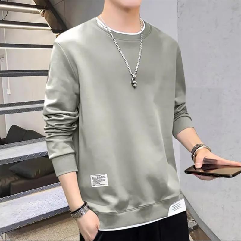 Autumn Men's Round Neck Pullover Sweatshirts Men's Korean Youth Trend Long-sleeved Sweater Clothes