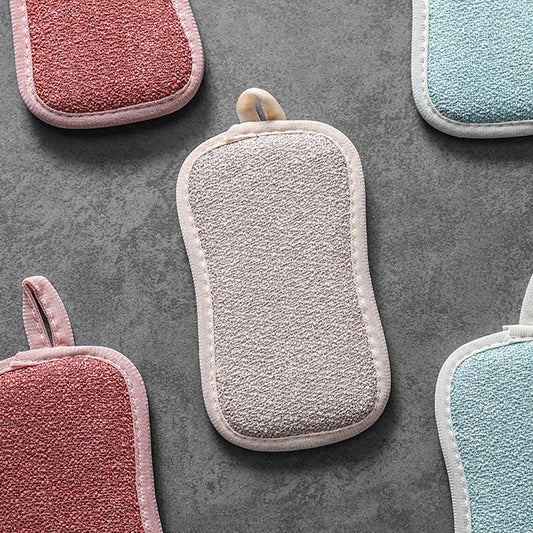 8pcs Reusable Double Sided Scouring Pad Cleaning Tools Magic Sponges Cloth