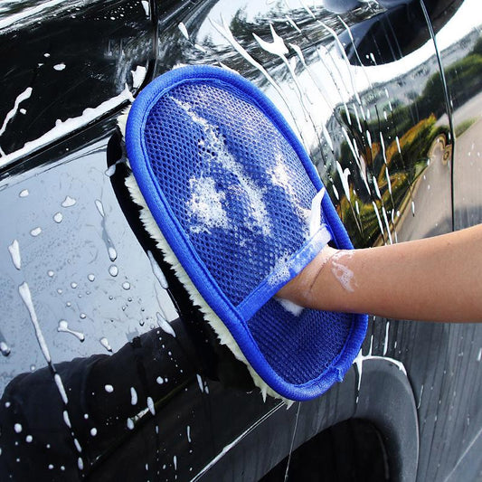 Car Wash Wool Gloves Velvet Thickening Plus Velvet Wool Velvet Cleaning Gloves