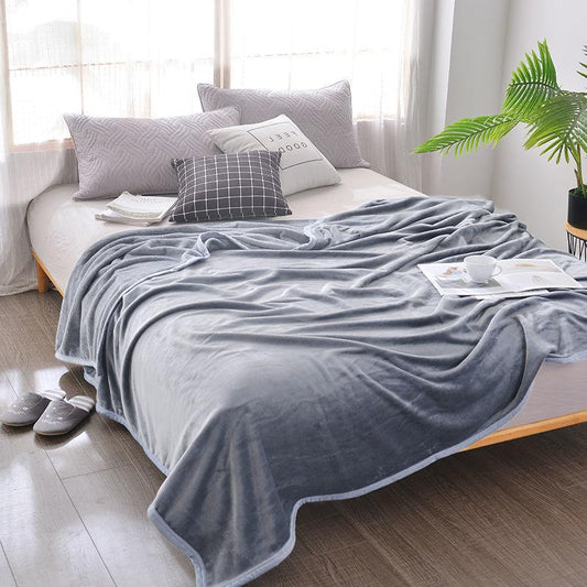 Winter Thicken Flannel Blanket Duvet Cover Blanket Double-sided Fleece Sheet Single Coral Fleece Blanket Bedding Sheet Sofa Decoration Blanket