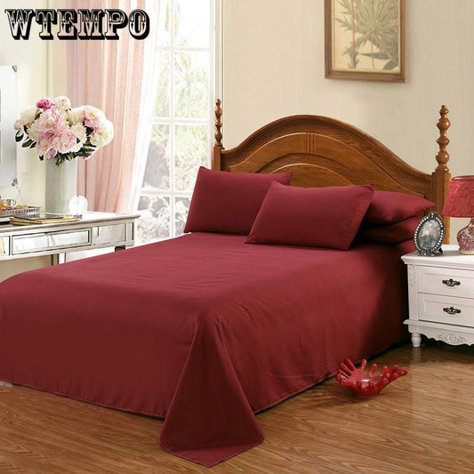 Bed Sheet Single Large Double Bed Household Bedding Single Dormitory Bed Sheet Sanded Solid Color Spring Autumn