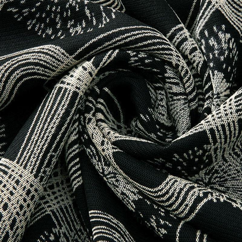 Women's Spring and Autumn Long-sleeved V-neck Slim Bottoming Shirt Printed Top