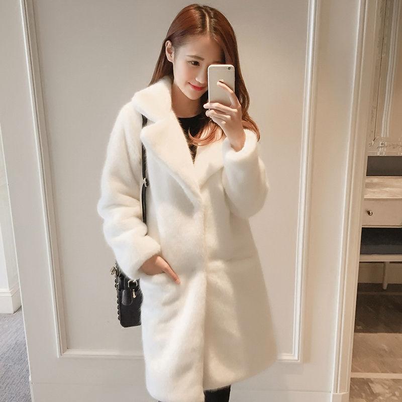 Winter Woman's Cotton Wool Coat Winter Cold warm Long sleeve fur jacket Trend Large size Fur coat