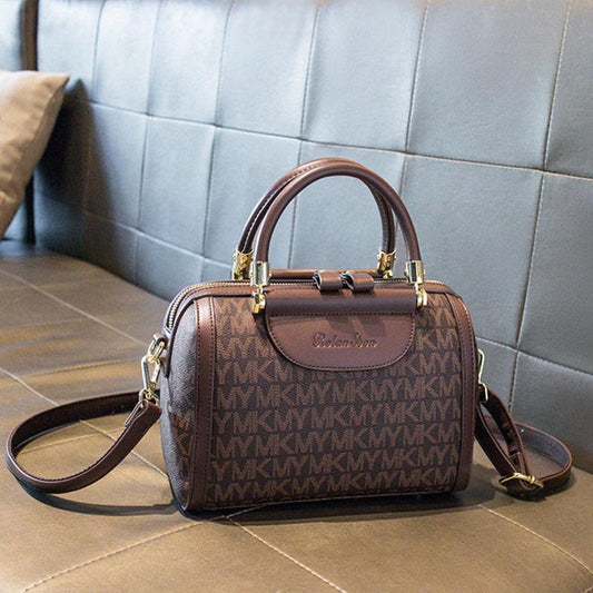 Ladies Bag Elegant One Shoulder Messenger Bag Fashion Large Capacity Handheld Leather Texture Shopping Bag