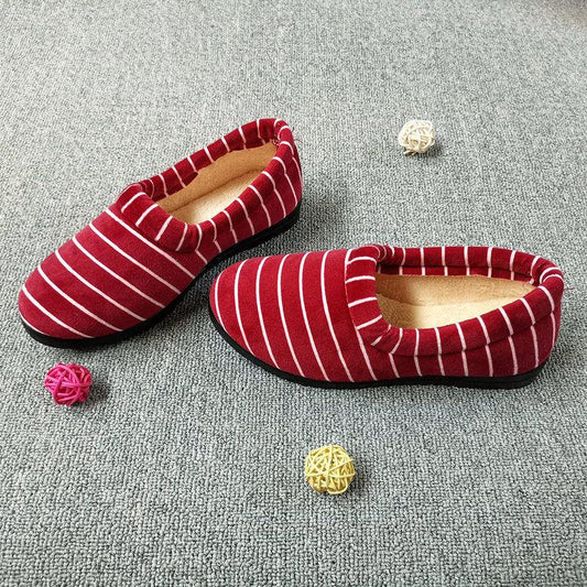 Women's Cotton Shoes Women's Winter Beijing Craft Cloth Shoes Home Shoes Indoor Casual Soft Sole Leopard Print