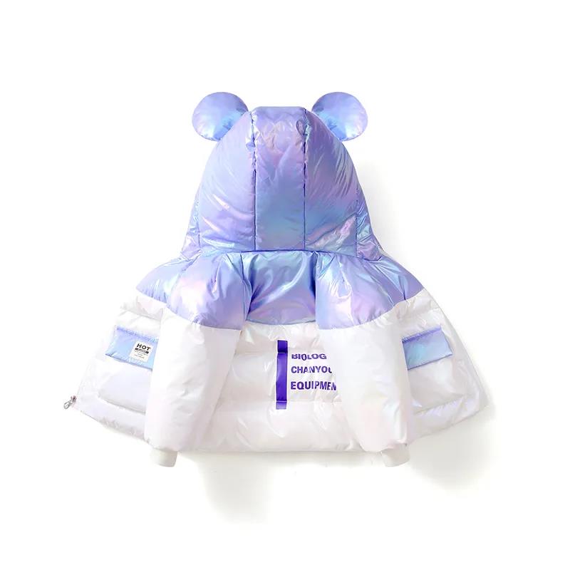 White Duck Down Girls Down Jacket Winter Colorful Thick Warm Jacket