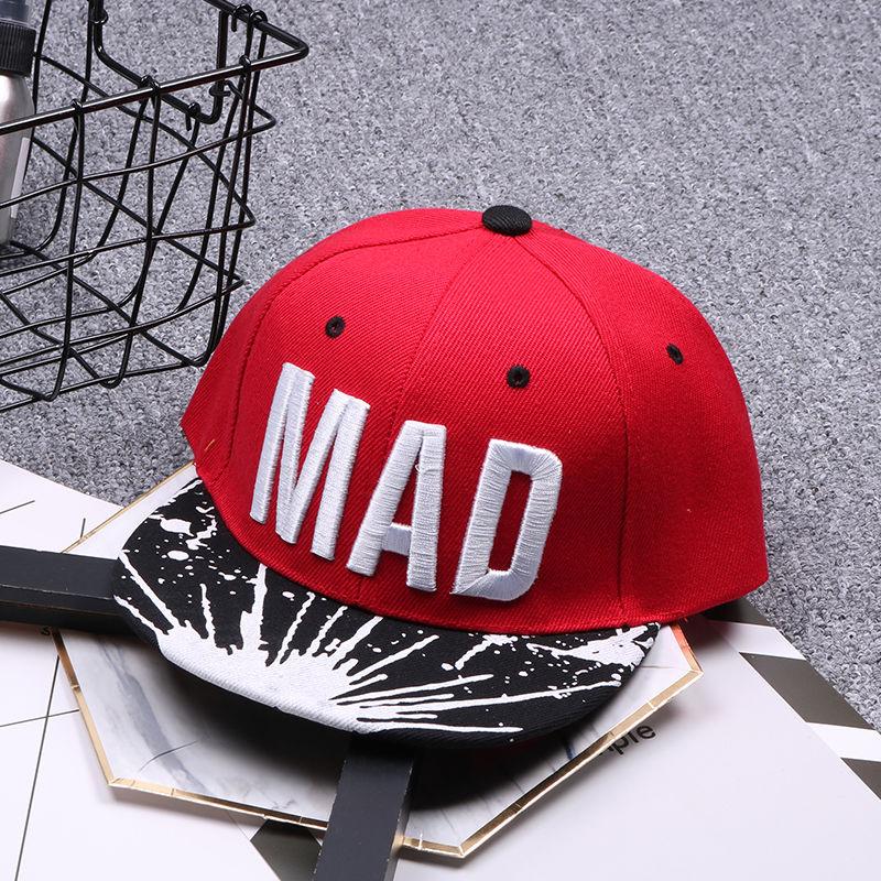 Trend Hat Snapback Cap Kid Boys Girls Letters Baseball Caps Flat Hip Hop Cap