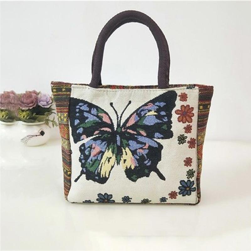 Women Handbag Double-sided Pattern Casual Daily Shopper Simple Ethnic Style Animal Print