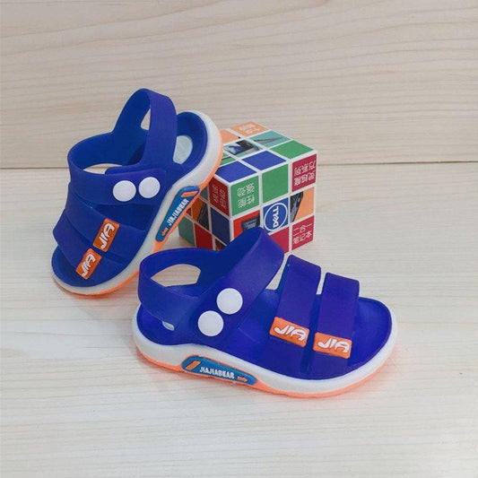 Summer Children's Sandals Baby Toddler Boys and Girls Waterproof Non-slip Plastic Soft-soled Jelly Beach Crystal Shoes