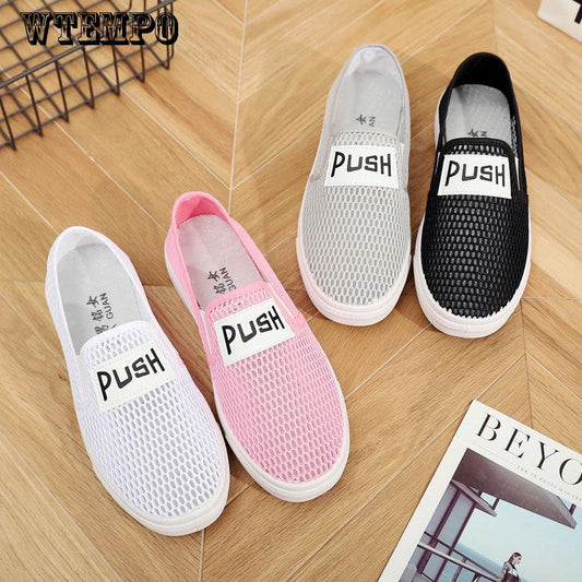 Summer Breathable Mesh Shoes Shoes Women's Shoes Students Flat Casual Shoes