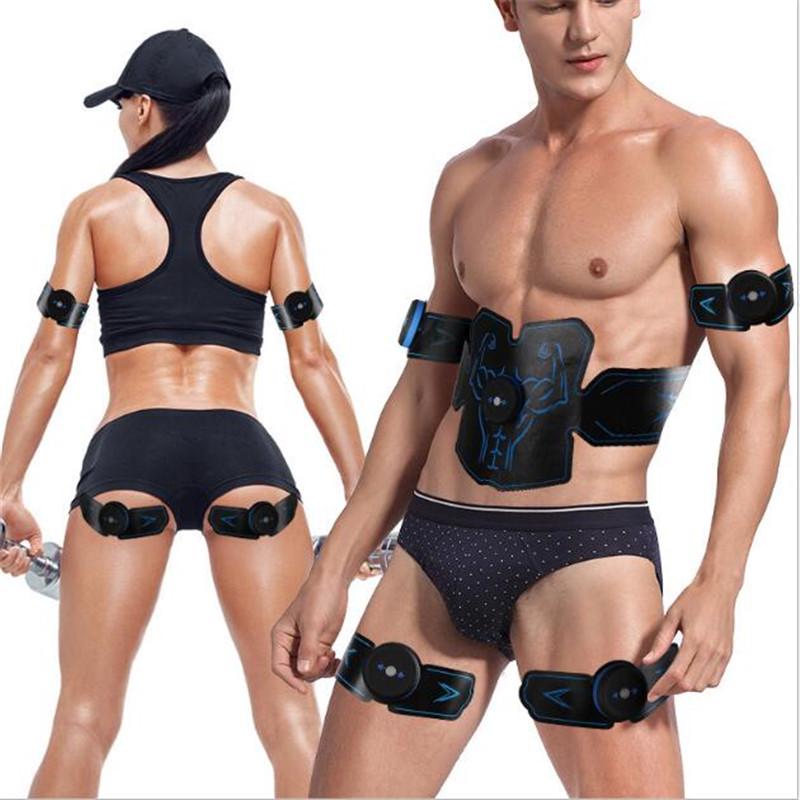 USB Charging EMS Trainer Muscle Stimulator Trainer Smart Fitness Abdominal Training ABS Massager Pad