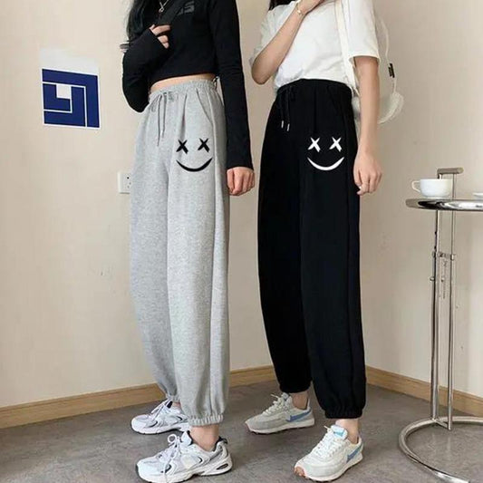 Gray Sweatpants Women's Loose-fitting Trousers Spring and Autumn and Summer Thin Section Was Thin Tide Casual Pants