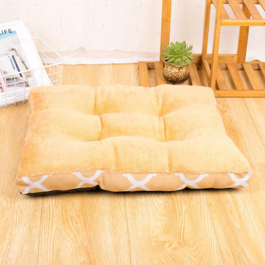 Pet Dog Woven Pad Cat Mi Autumn and Winter Thickened Mat Medium Small Dog Sleeping with Sofa Bed Sleeping Pad