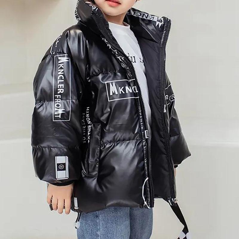 White Duck Down Girls Down Jacket Stand-up Collar Padded Warm Jacket Short Wash-free Windproof Winter Clothes
