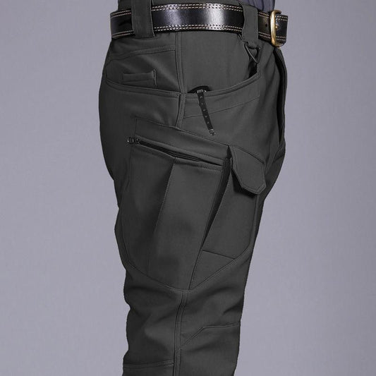 Winter Thickened Tactical Pants Training Pants Men's Outdoor Instructor Trousers Loose Pants