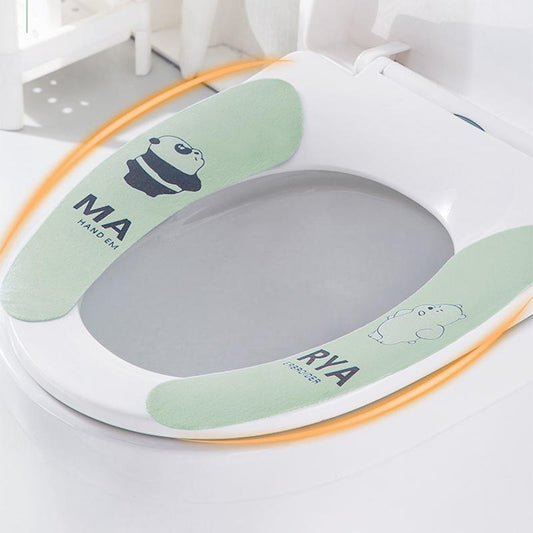 3PS Toilet Seat Cushion Household Toilet Stickers Toilet Gasket Toilet Cover Waterproof Four Seasons Toilet Cover Paste