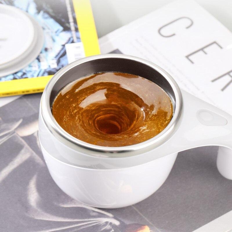 Self Stirring Cup Milk Coffee Mixing Cup Thermal Mug Smart Juice Blender Lazy Automatic Rotating Stainless Steel Water Bottle