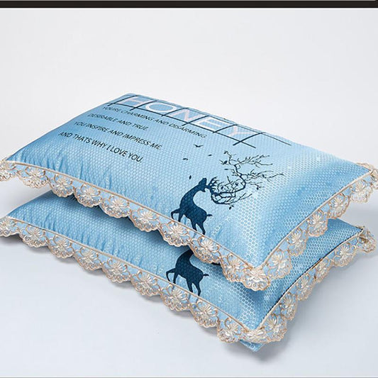 A Pair of Genuine Ice Silk Pillowcases Can Be Machine Washable