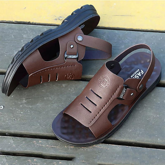 Summer Men's Sandals Non-slip Sandals and Slippers Men's Korean Outdoor Leisure Beach Shoes