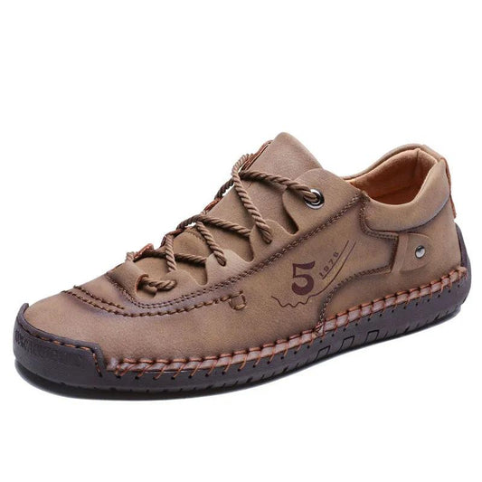 Leather Men Casual Shoes British Style Comfortable Men Breathable Walking Shoes Driving Leather Shoes