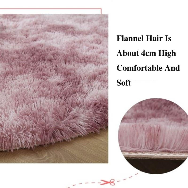 Plush Carpet 100*200cm Bedroom Cute Girl Heart Carpet Living Room Coffee Table Bay Window Bedside Room Full of Floor Mats and Floor Mats