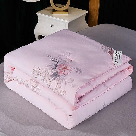 Silk Quilt 100% Mulberry Silk Thicken Warm Cotton Winter Quilt Spring and Autumn Quilt Summer Quilt