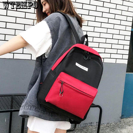 Fashion Fur Girl Backpack for Women School Bag College Wind High School Student Back Pack