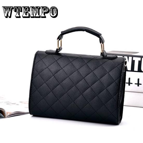Elegant Diamond Lattice PU Handbags for Women Crossbody Shoulder Flap Bags
