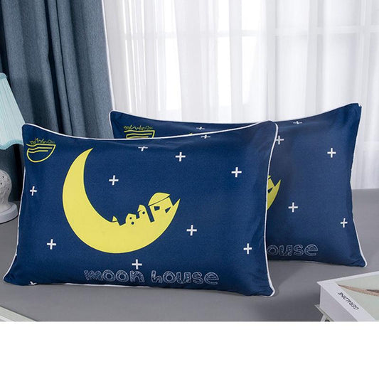 Pillow Set Student Pillow Single Dormitory Cute Cartoon Pillow Pillow Core Cervical Pillow Removable Washable Pillow