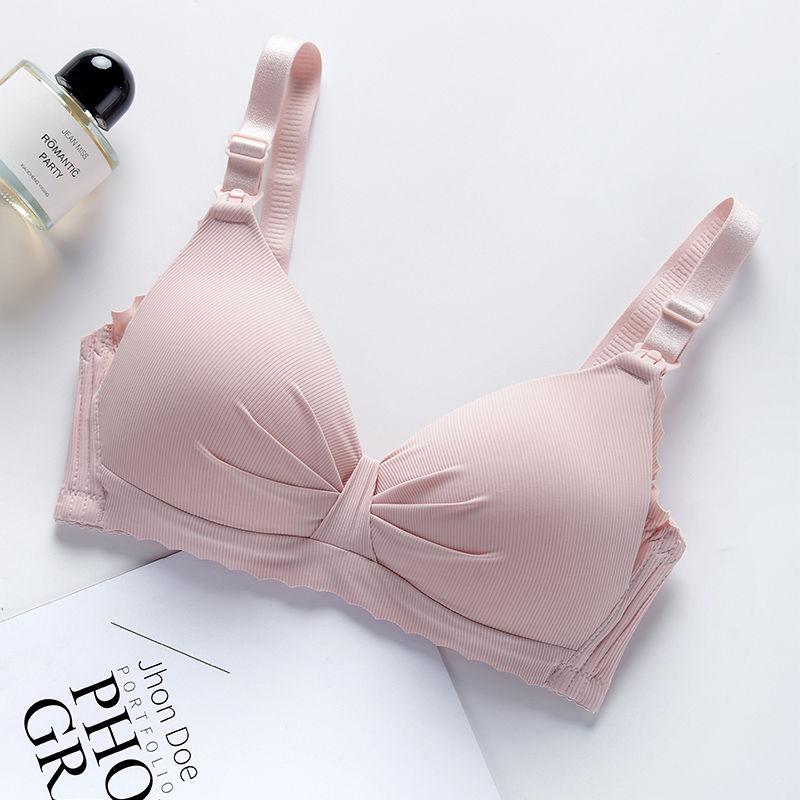 Breast Feeding Underwear Breast Feeding Breast Milk Anti Sagging Bra Pregnant Women Gather Non Steel Ring Bra Fashion Sexy Thin