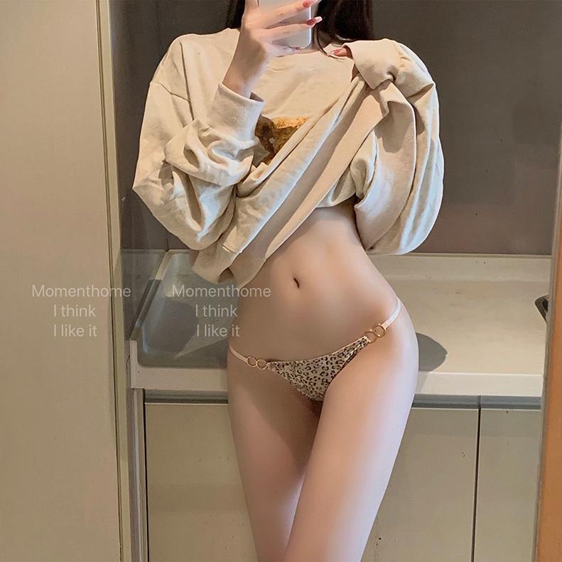 Sexy Leopard Print Underwear Women's Comfortable Cotton Breathable Underwear Ladies Ice Silk Briefs