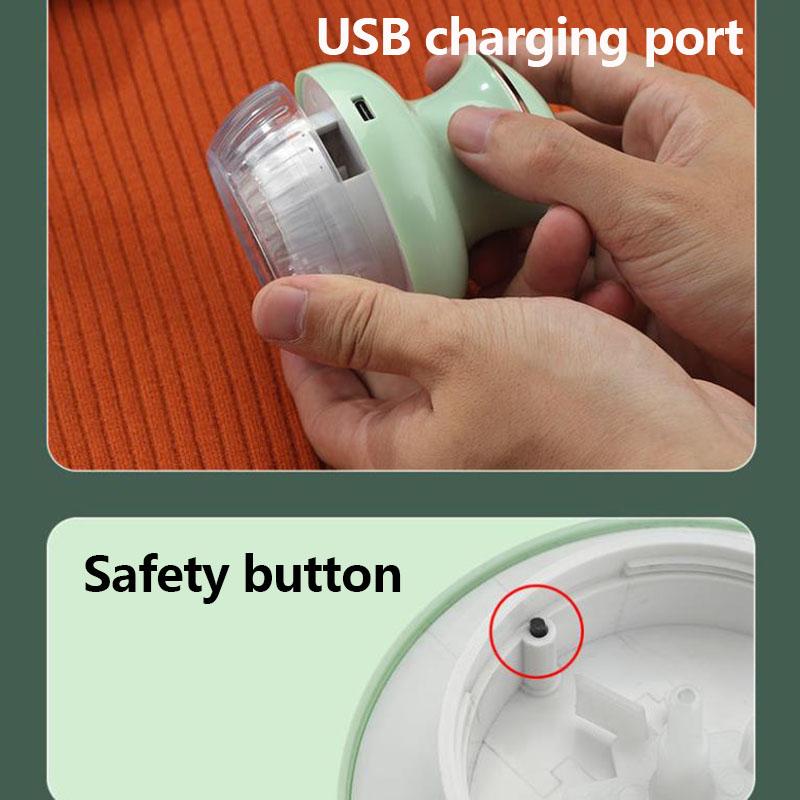 Mini Electric Hairball Trimmer Lint Remover Sofa Shaver Sweater USB Rechargeable Household Epilator