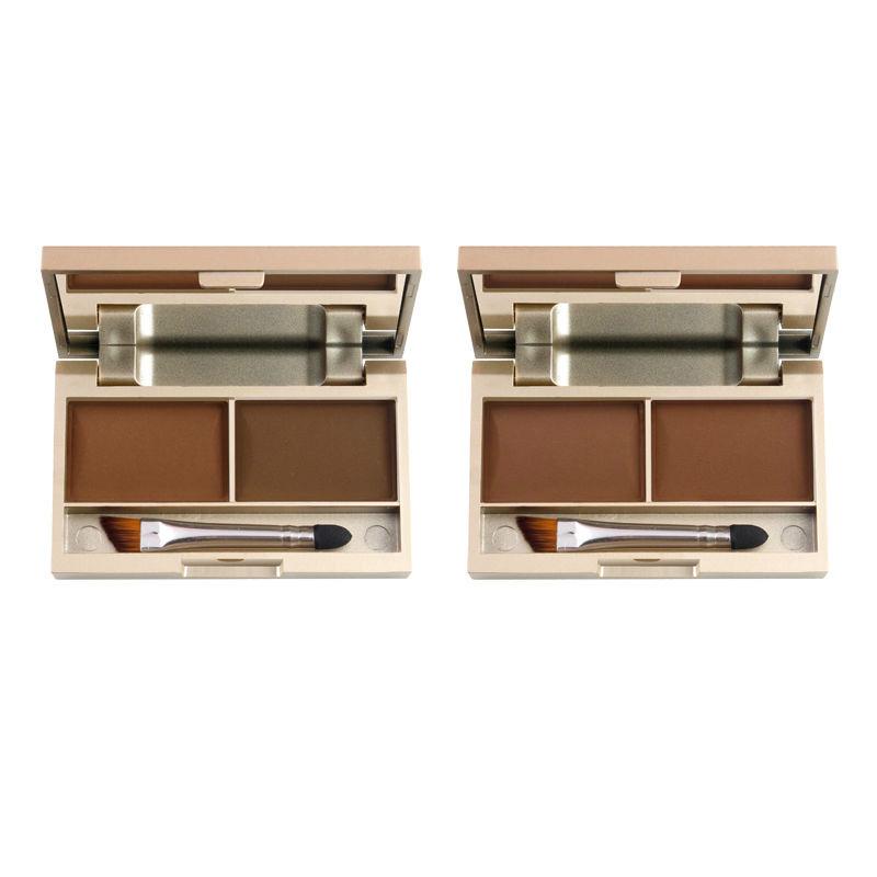 Two-color eyebrow powder waterproof natural three-dimensional non-marking anti-sweat non-marking
