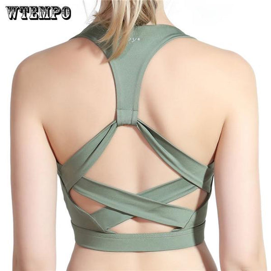 2019 Sports Yoga Bh Bra Front Zipper Top Sexy Women Fitness Push Up Gym Running Shockproof
